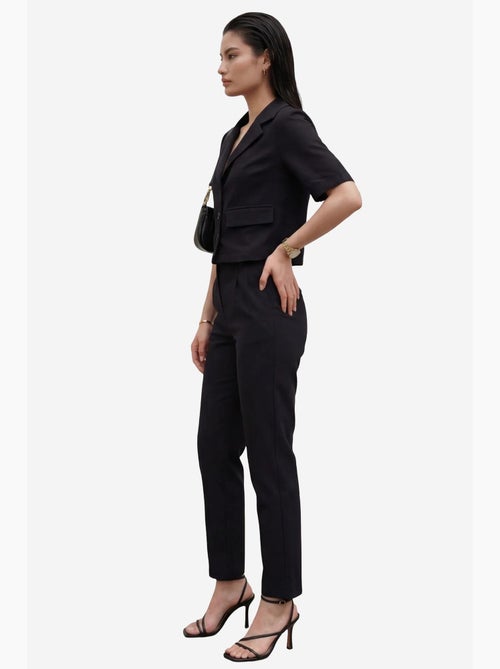 Ensemble deux pièces taille haute avec col de veste my fashion - Kiabi Ensemble deux pièces taille haute avec col de veste my fashion - Kiabi