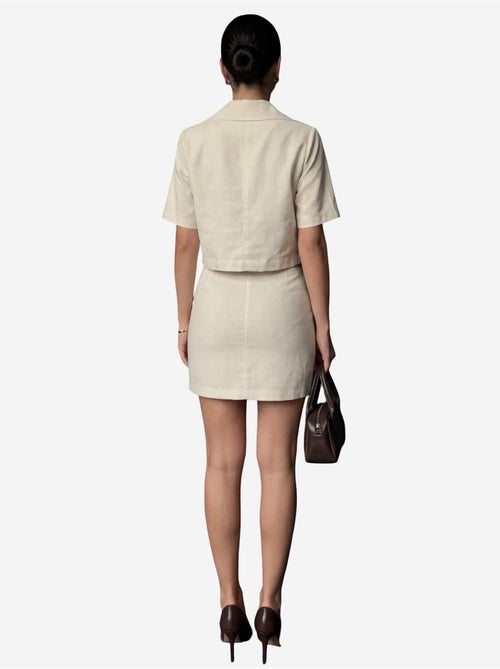 Ensemble deux pièces taille haute avec fermeture à boutons my fashion - Kiabi Ensemble deux pièces taille haute avec fermeture à boutons my fashion - Kiabi