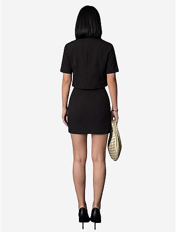 Ensemble deux pièces taille haute avec fermeture à boutons my fashion