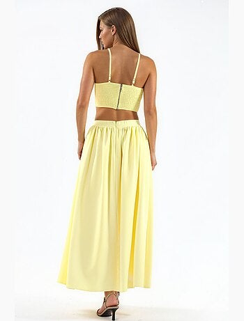 Ensemble deux pièces taille haute col carré hiccup