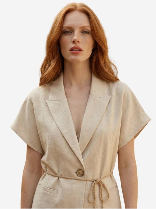 Ensemble deux pièces taille haute col v avec détail à nouer my fashion - Kiabi Ensemble deux pièces taille haute col v avec détail à nouer my fashion - Kiabi