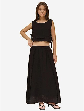 Ensemble deux pièces taille haute et col ras du cou hiccup