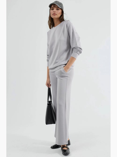 Ensemble deux pièces taille haute jambes larges hiccup - Kiabi Ensemble deux pièces taille haute jambes larges hiccup - Kiabi