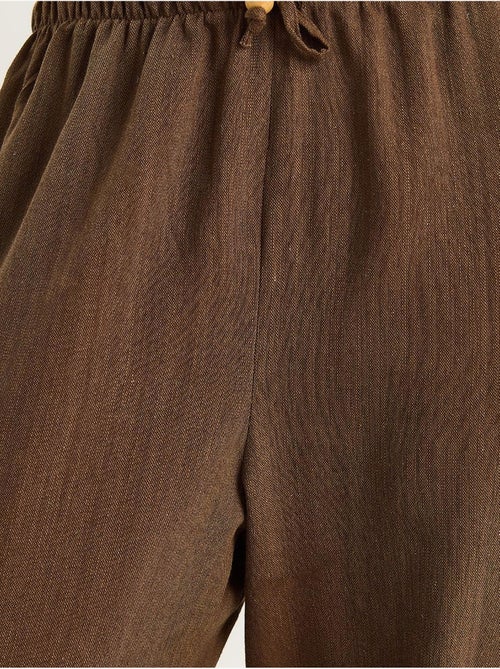 Ensemble deux pièces taille haute sans manches en lin mélangé lucci - Kiabi Ensemble deux pièces taille haute sans manches en lin mélangé lucci - Kiabi