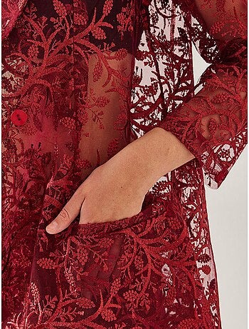 Ensemble deux pièces texturé semi-transparent à paillettes lucci mbms