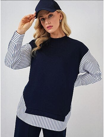 Ensemble deux pièces tissé à rayures bdart