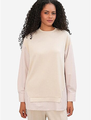 Ensemble deux pièces tissé à rayures bdart
