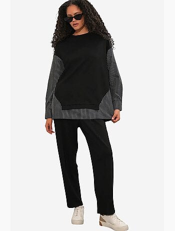 Ensemble deux pièces tissé à rayures bdart