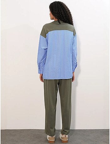 Ensemble deux pièces tissé à rayures bdart