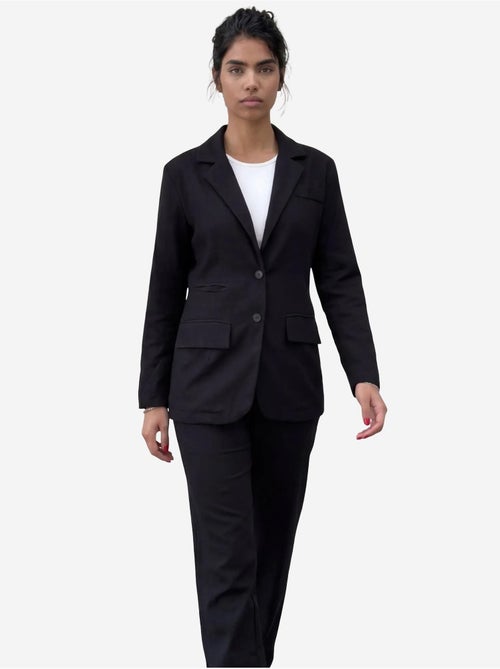 Ensemble deux pièces veste à col boutonné my fashion - Kiabi Ensemble deux pièces veste à col boutonné my fashion - Kiabi