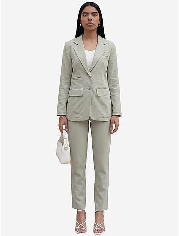 Ensemble deux pièces veste à col boutonné my fashion