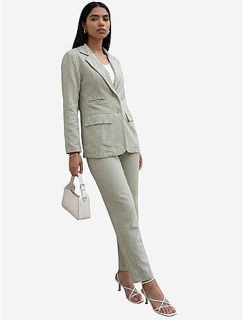 Ensemble deux pièces veste à col boutonné my fashion
