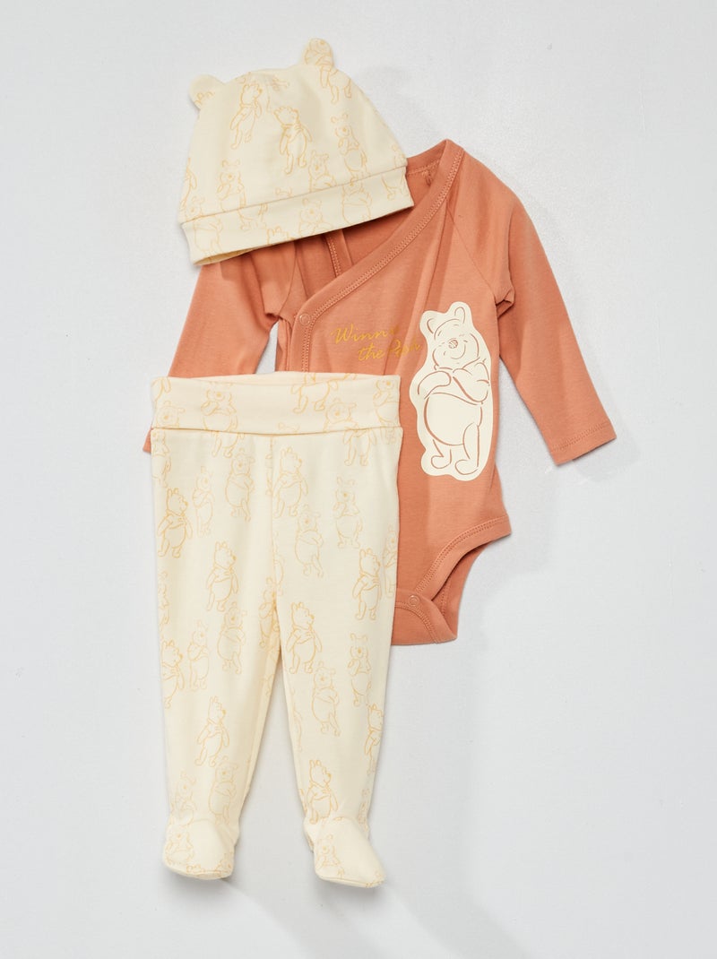 Ensemble 'Disney' - 3 pièces Rose/beige - Kiabi