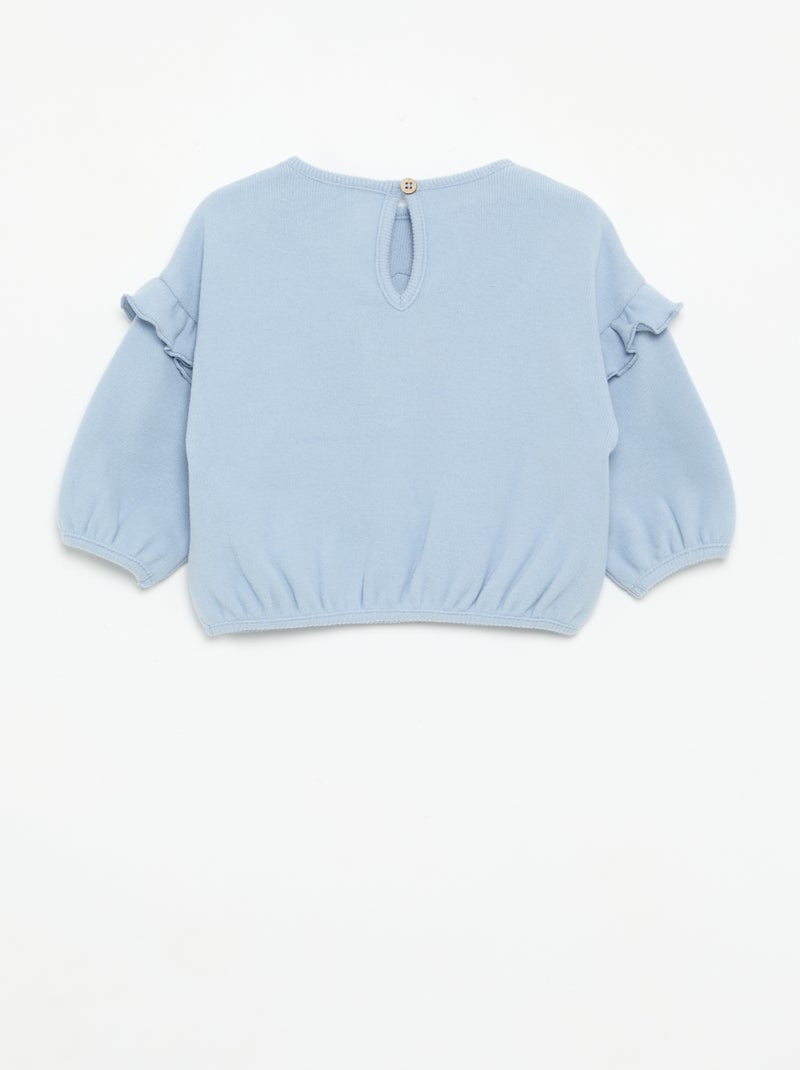 Ensemble 'Disney' 2 pièces - Sweat à volants + legging Bleu - Kiabi