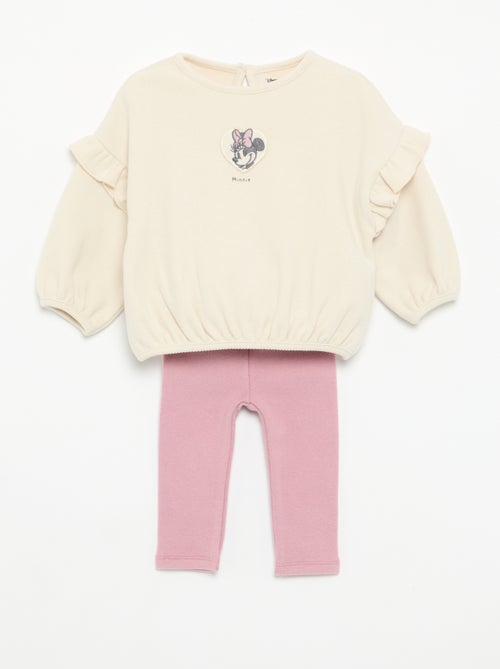 Ensemble 'Disney' 2 pièces - Sweat à volants + legging - Kiabi Ensemble 'Disney' 2 pièces - Sweat à volants + legging - Kiabi