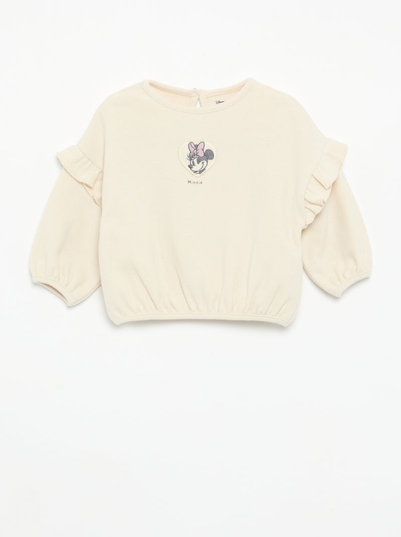 Ensemble 'Disney' 2 pièces - Sweat à volants + legging Rose - Kiabi