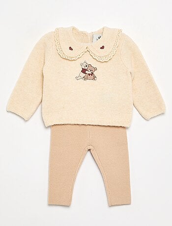 Ensemble 'Disney' 2 pièces en maille tricotée - Pull + legging