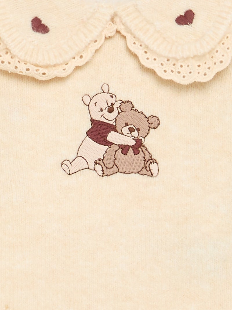 Ensemble 'Disney' 2 pièces en maille tricotée - Pull + legging Blanc - Kiabi