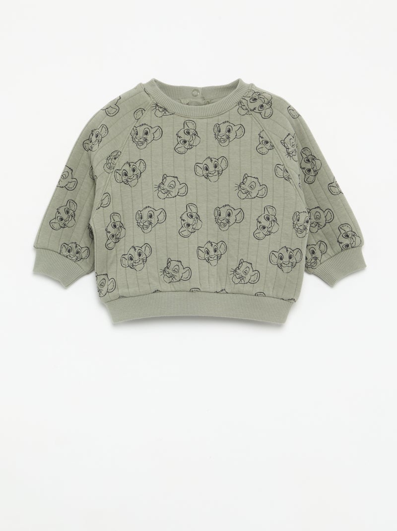 Ensemble 'Disney' 2 pièces : sweat + pantalon Vert - Kiabi
