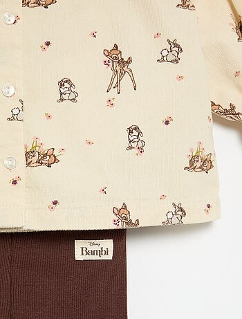 Ensemble 'Disney' 'Bambi' 2 pièces - Chemise + legging