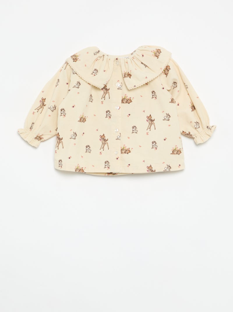Ensemble 'Disney' 'Bambi' 2 pièces - Chemise + legging Beige - Kiabi