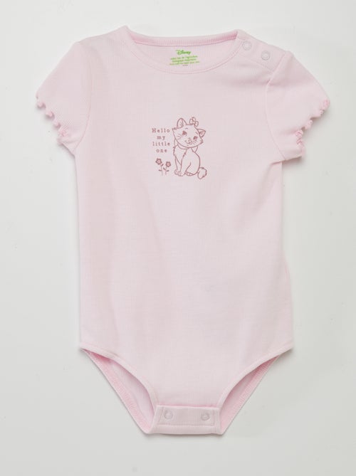 Ensemble 'Disney' body côtelé + Legging court - Kiabi