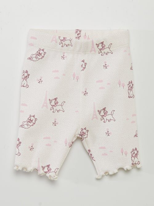 Ensemble 'Disney' body côtelé + Legging court - Kiabi