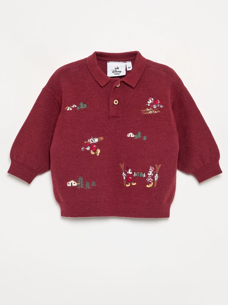 Ensemble 'Disney' 'Noël' 2 pièces - Pull + pantalon Rouge - Kiabi