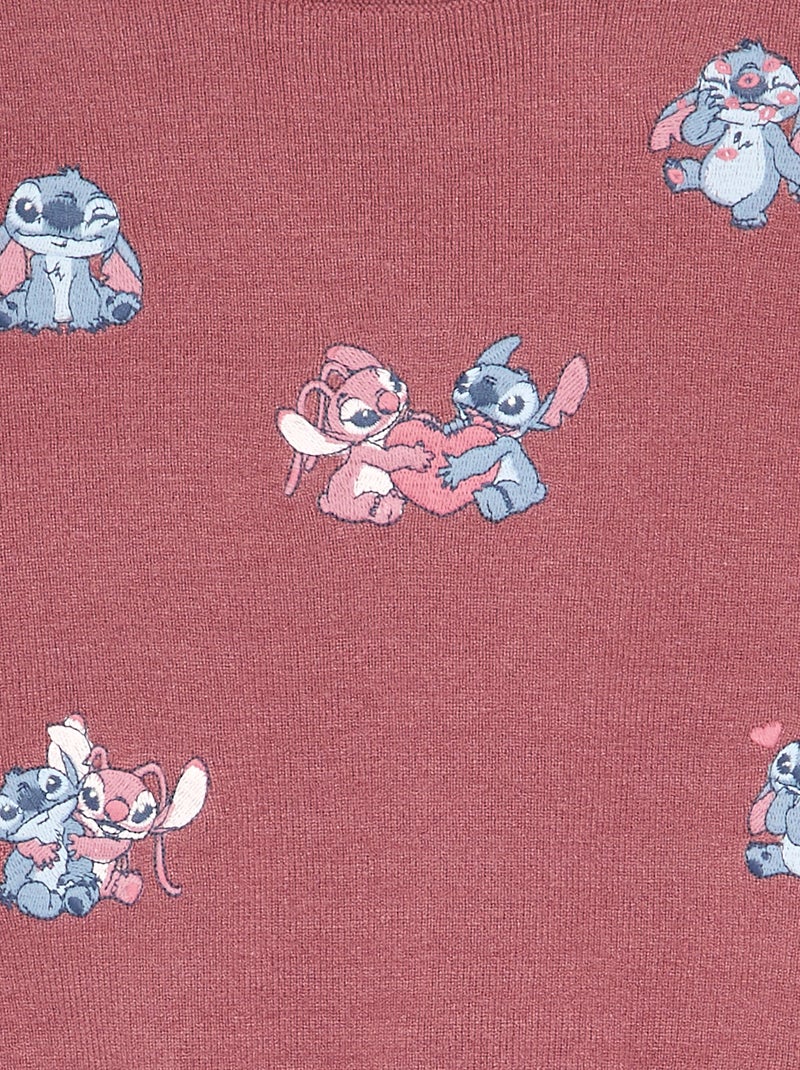 Ensemble 'Disney' 'Stitch' 2 pièces - Pull + pantalon Rose - Kiabi