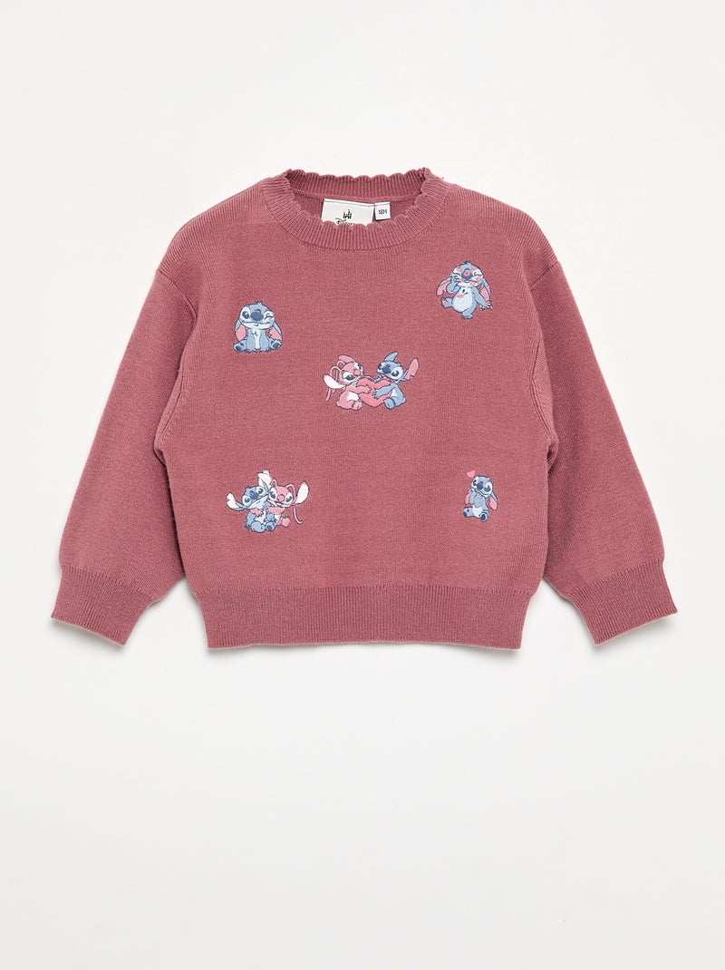 Ensemble 'Disney' 'Stitch' 2 pièces - Pull + pantalon Rose - Kiabi
