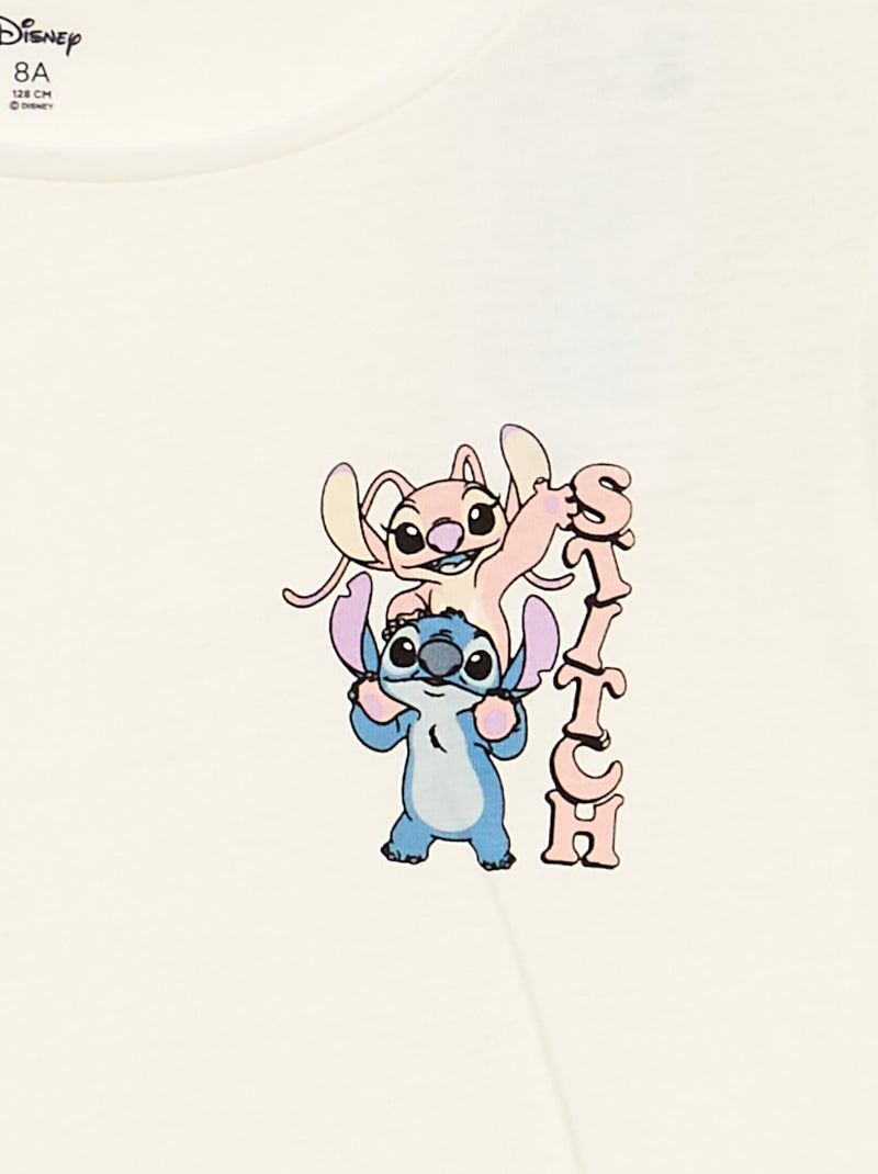 Ensemble 'Disney' Stitch' 2 pièces - robe salopette + T-shirt à manches longues Bleu - Kiabi