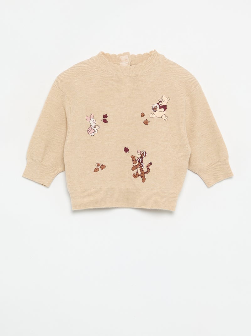 Ensemble 'Disney' 'Winnie' 2 pièces - Pull + legging Beige - Kiabi