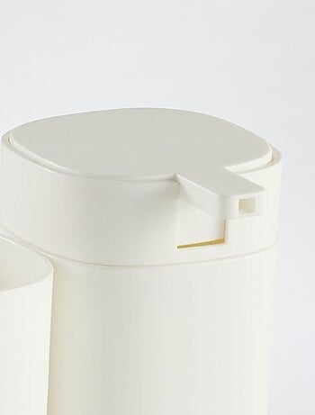 Ensemble distributeur de savon + gobelet à brosse à dent