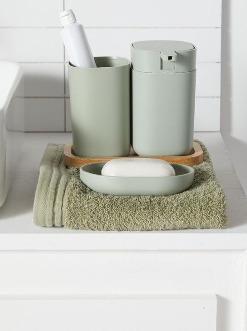 Ensemble distributeur de savon + gobelet à brosse à dent - Kiabi