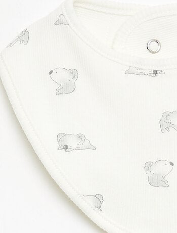 Ensemble dors-bien + bavoir + body - 3 pièces