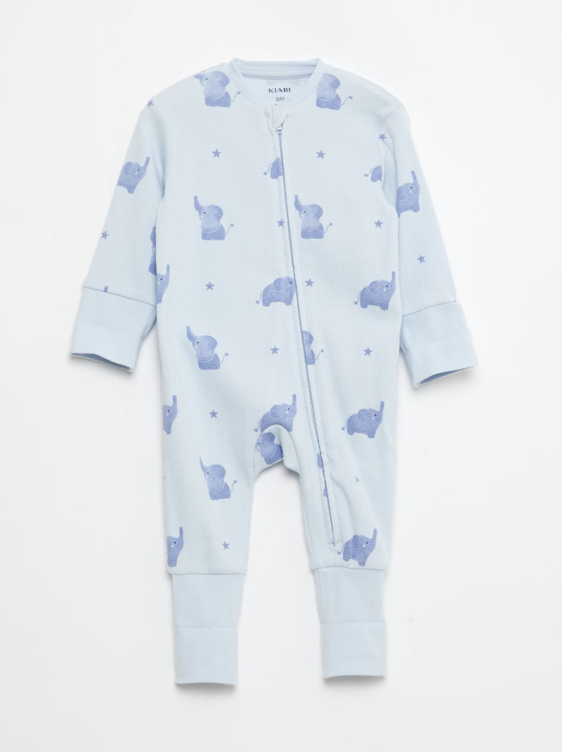 Ensemble dors-bien + bavoir + body - 3 pièces Bleu - Kiabi