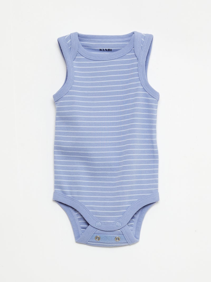Ensemble dors-bien + bavoir + body - 3 pièces Bleu - Kiabi