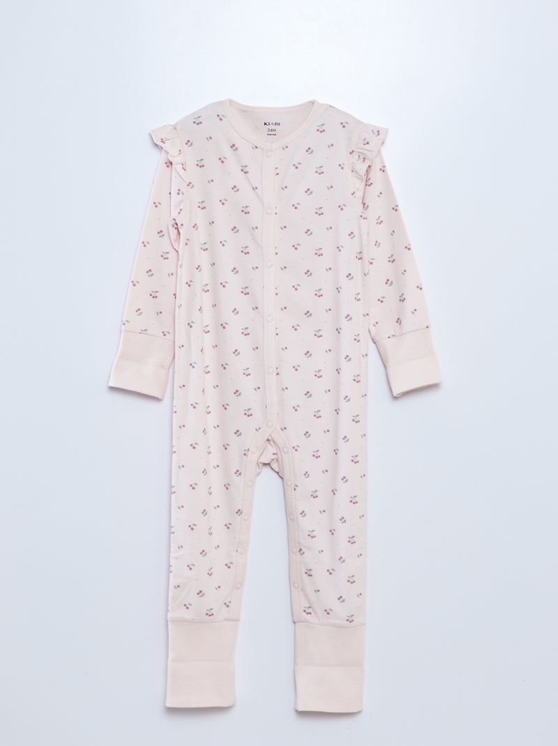 Ensemble dors-bien + body + bavoir - 3 pièces Rose - Kiabi