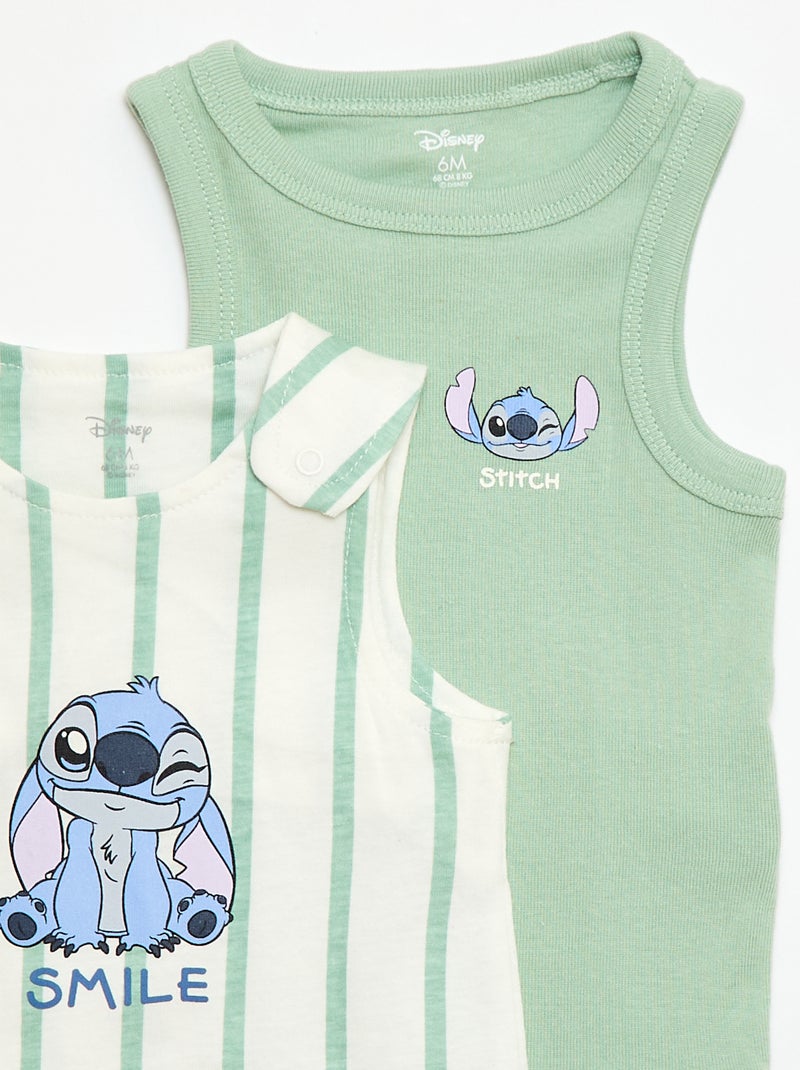 Ensemble dors-bien + body 'Disney' 'Stitch' Blanc - Kiabi
