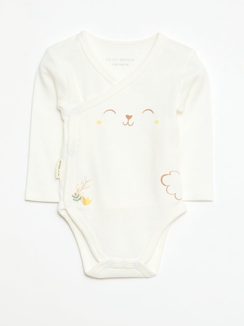 Ensemble dors bien + body + doudou - 3 pièces Blanc - Kiabi