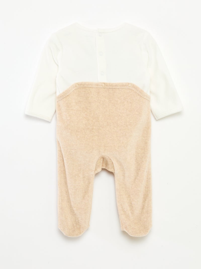 Ensemble dors bien + bonnet Noël Beige - Kiabi