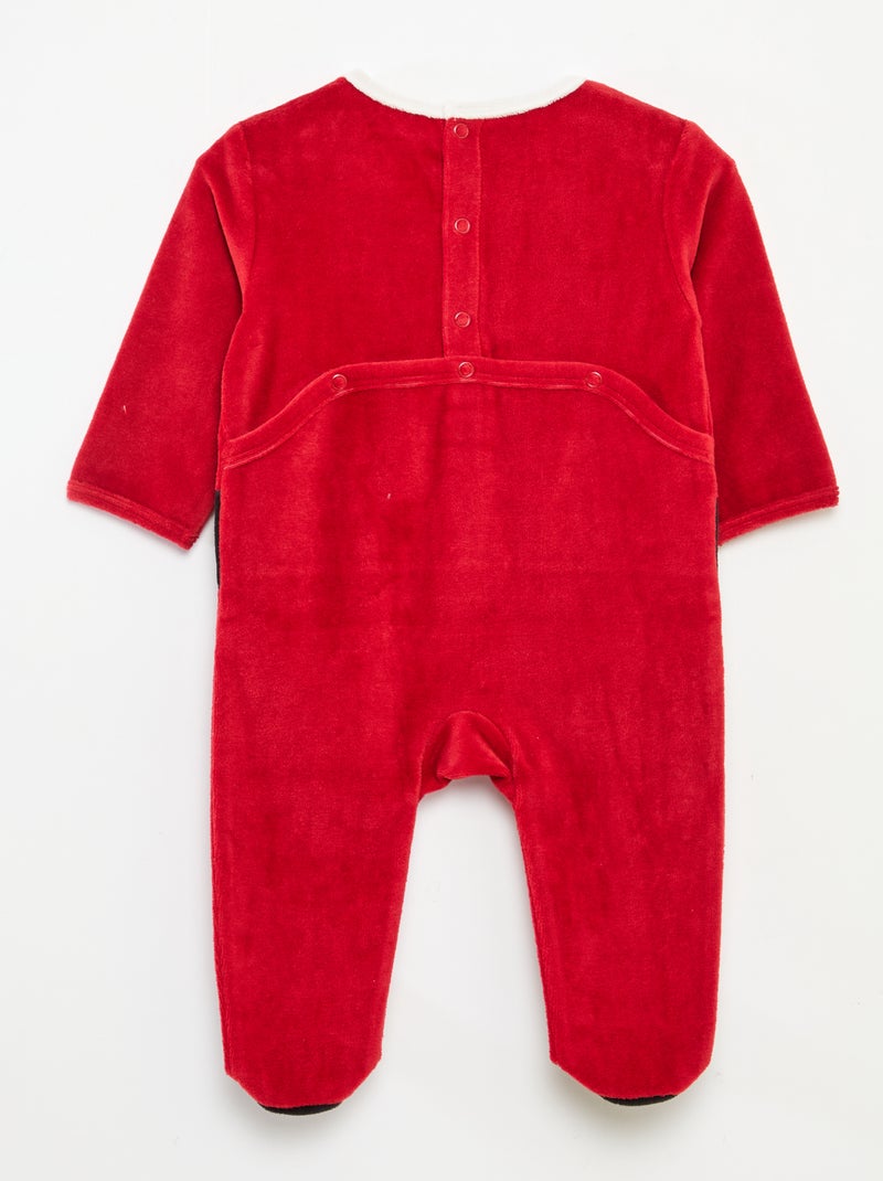 Ensemble dors bien + bonnet Noël Rouge - Kiabi