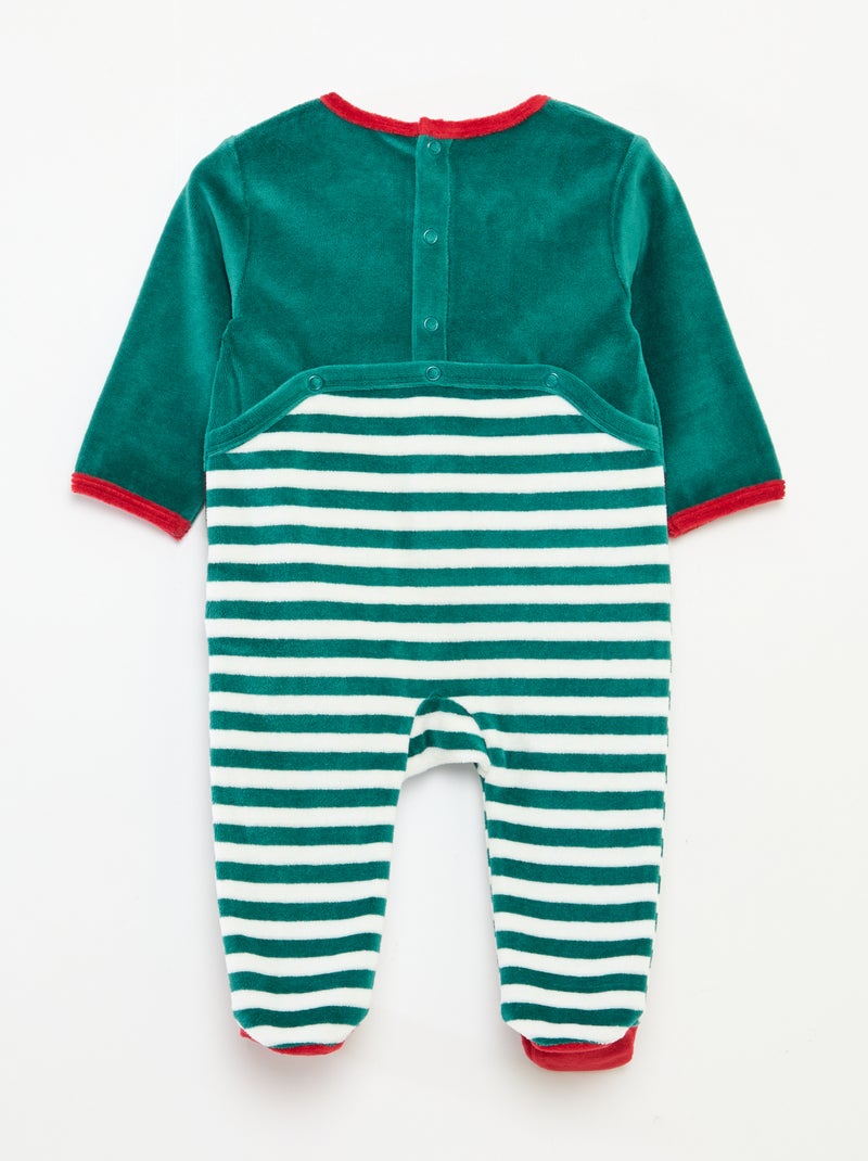 Ensemble dors bien + bonnet Noël Vert - Kiabi