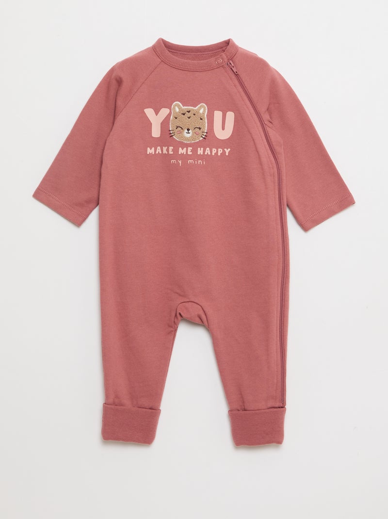 Ensemble dors-bien en molleton chaud & bodie Rose - Kiabi