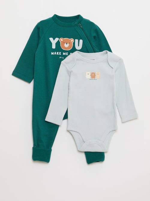 Ensemble dors-bien en molleton chaud & bodie - Kiabi