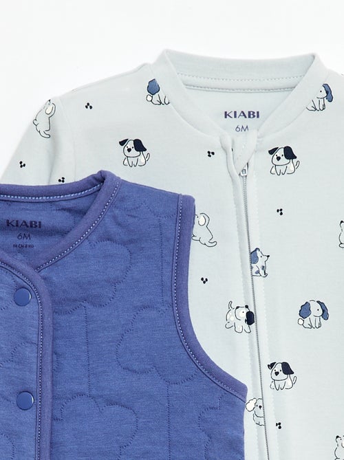 Ensemble dors-bien + gilet matelassé - Kiabi