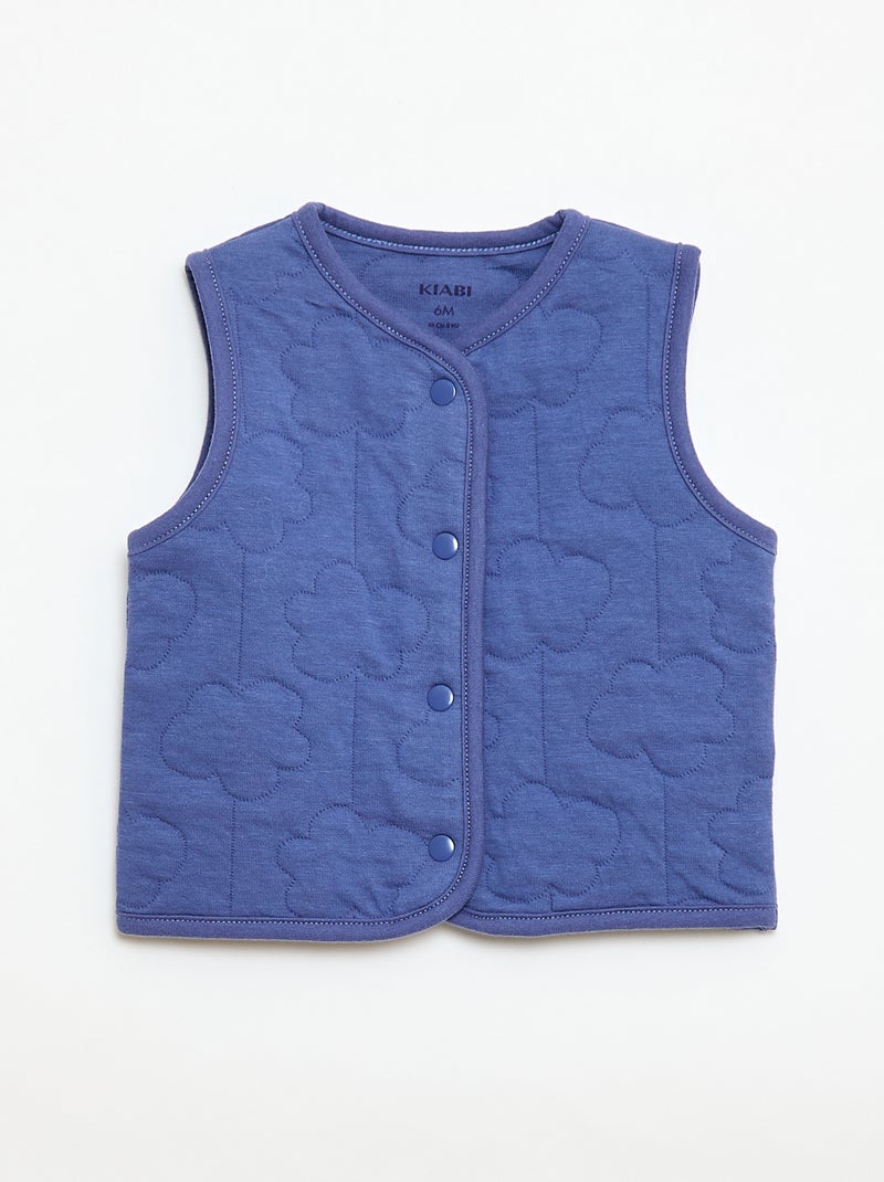 Ensemble dors-bien + gilet matelassé Bleu - Kiabi
