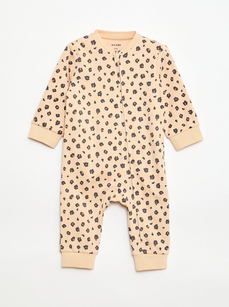 Ensemble dors-bien + gilet matelassé Marron - Kiabi