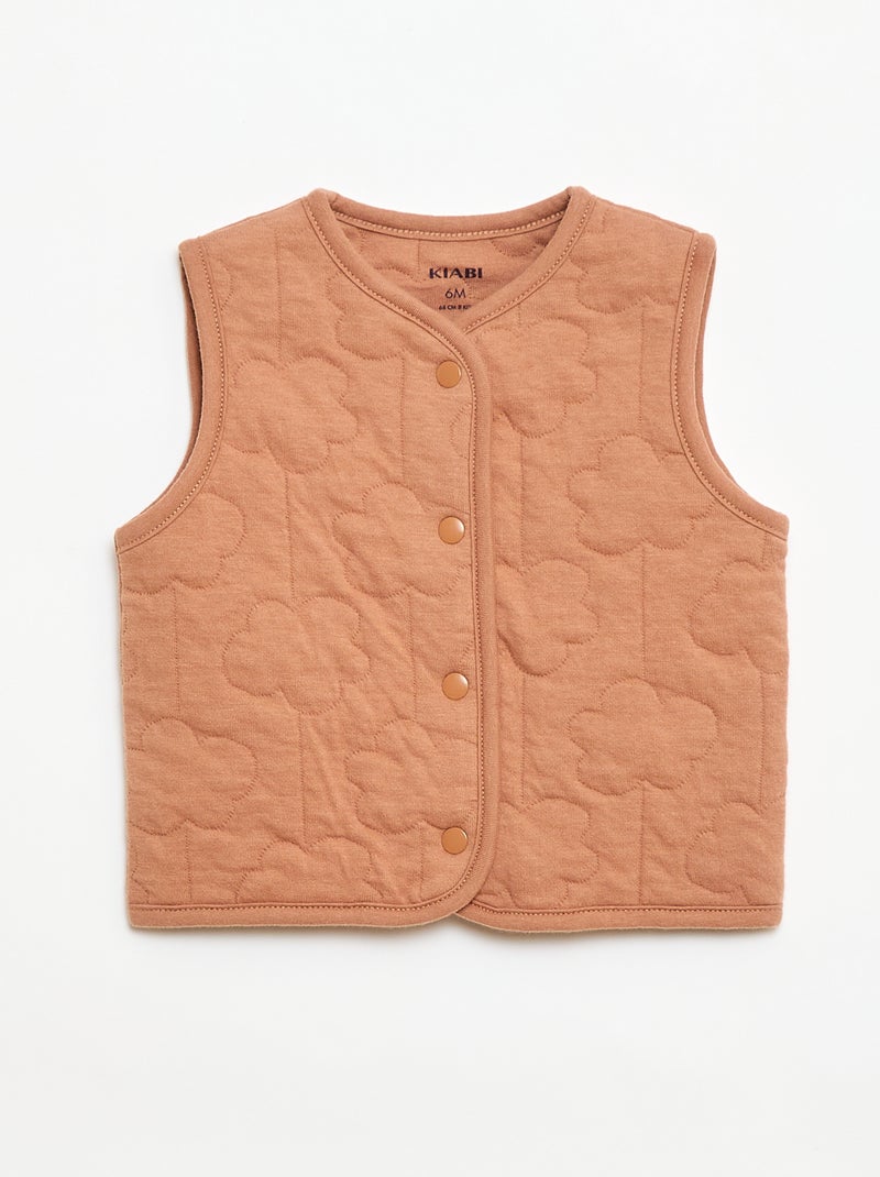 Ensemble dors-bien + gilet matelassé Marron - Kiabi