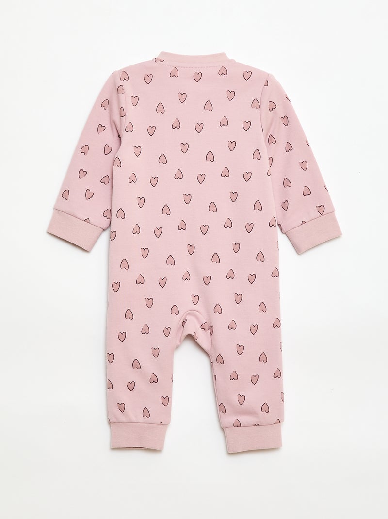 Ensemble dors-bien + gilet matelassé Rose - Kiabi